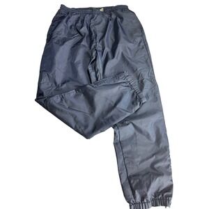 Bert Pulitzer Collectors Edition Womens Navy Nylon Track Pants Elastic Waist L